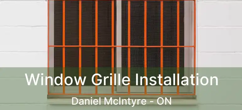  Window Grille Installation Daniel McIntyre - ON