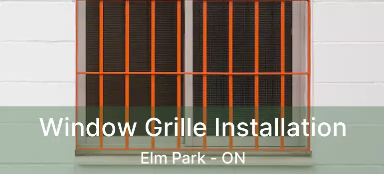  Window Grille Installation Elm Park - ON