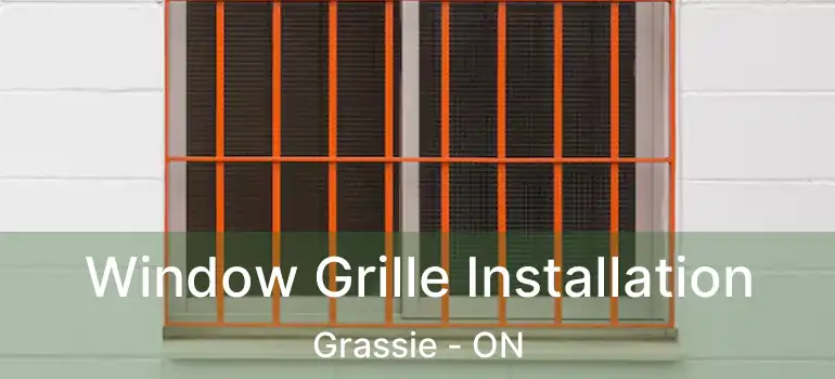  Window Grille Installation Grassie - ON