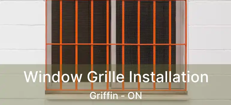  Window Grille Installation Griffin - ON