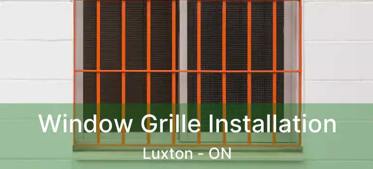  Window Grille Installation Luxton - ON
