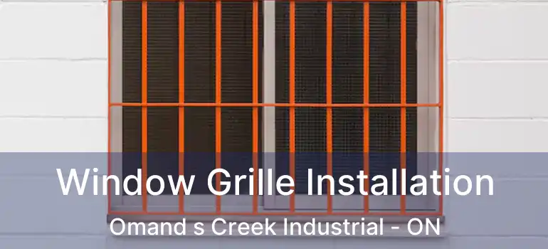  Window Grille Installation Omand s Creek Industrial - ON