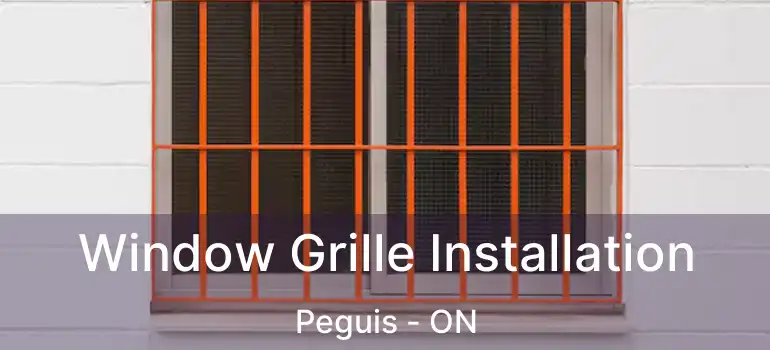  Window Grille Installation Peguis - ON