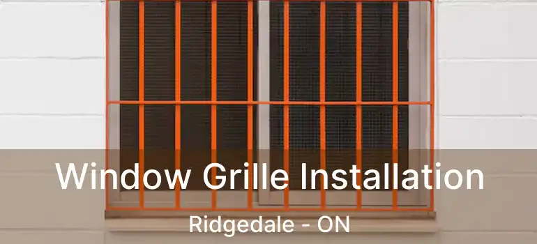  Window Grille Installation Ridgedale - ON