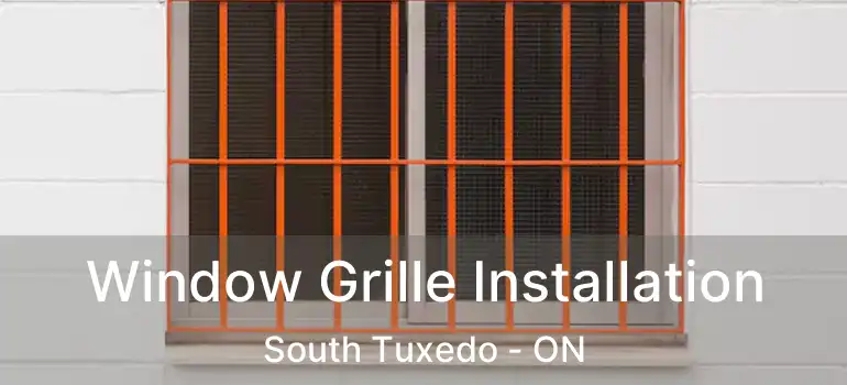  Window Grille Installation South Tuxedo - ON
