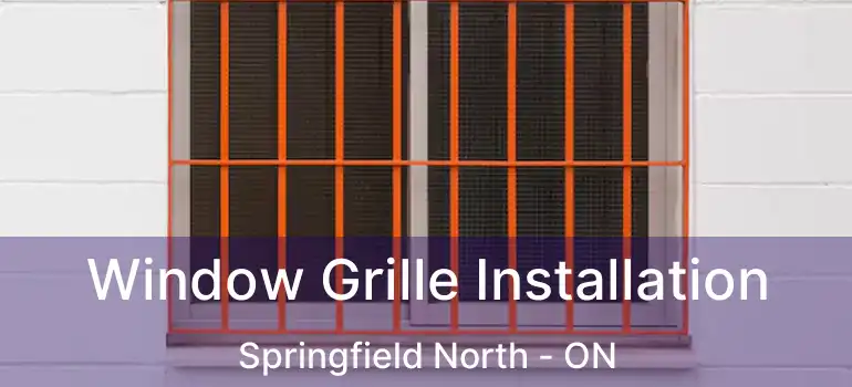  Window Grille Installation Springfield North - ON