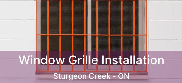  Window Grille Installation Sturgeon Creek - ON