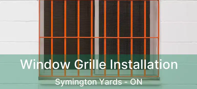  Window Grille Installation Symington Yards - ON