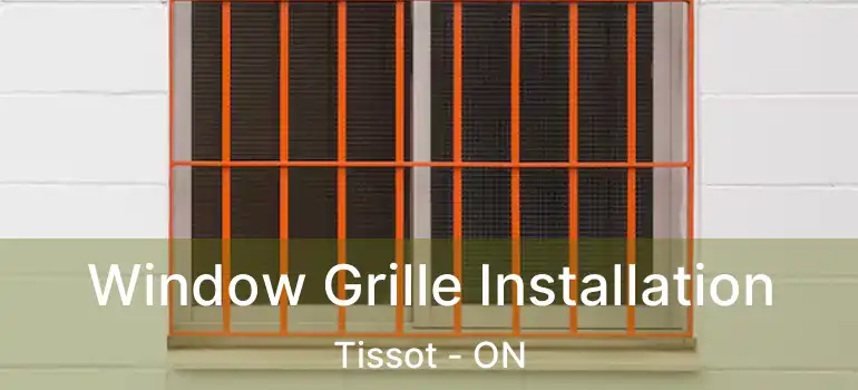  Window Grille Installation Tissot - ON