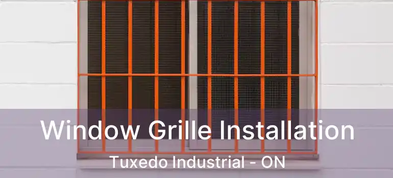  Window Grille Installation Tuxedo Industrial - ON