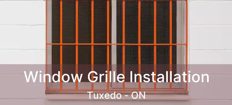  Window Grille Installation Tuxedo - ON