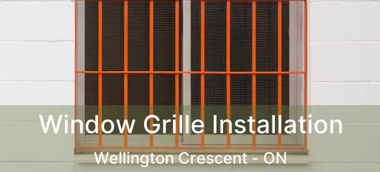  Window Grille Installation Wellington Crescent - ON