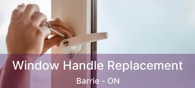  Window Handle Replacement Barrie - ON