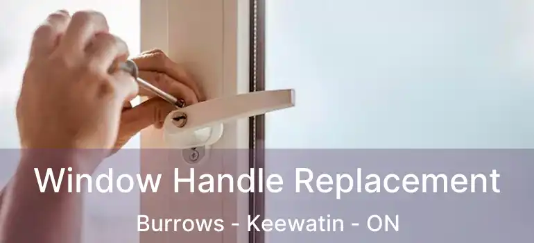  Window Handle Replacement Burrows - Keewatin - ON