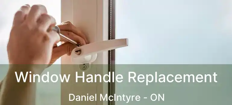  Window Handle Replacement Daniel McIntyre - ON