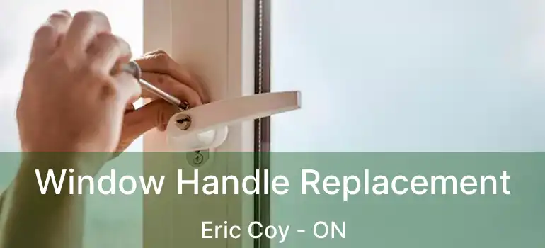  Window Handle Replacement Eric Coy - ON