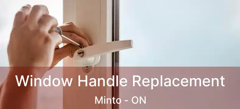  Window Handle Replacement Minto - ON