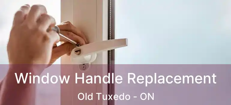  Window Handle Replacement Old Tuxedo - ON