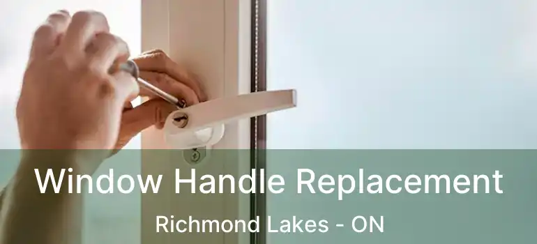  Window Handle Replacement Richmond Lakes - ON
