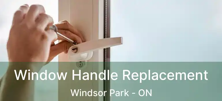  Window Handle Replacement Windsor Park - ON