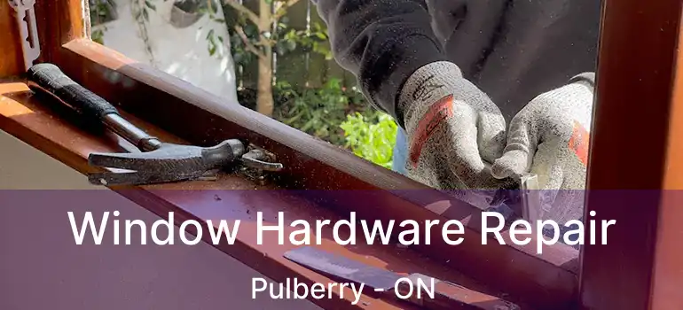  Window Hardware Repair Pulberry - ON