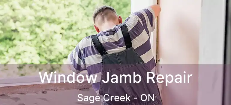  Window Jamb Repair Sage Creek - ON