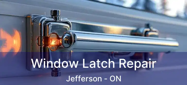  Window Latch Repair Jefferson - ON