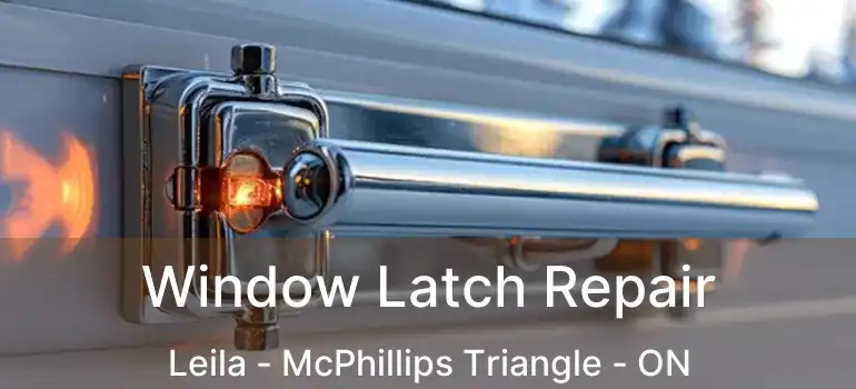  Window Latch Repair Leila - McPhillips Triangle - ON