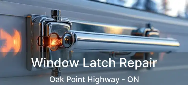  Window Latch Repair Oak Point Highway - ON