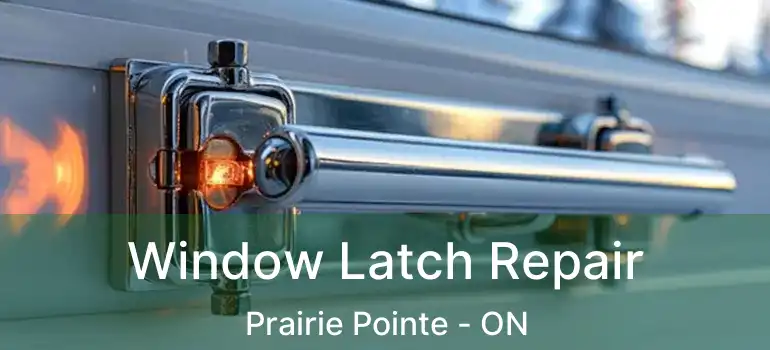  Window Latch Repair Prairie Pointe - ON