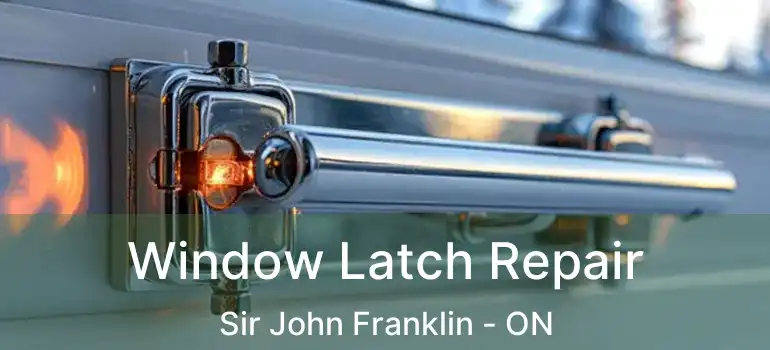  Window Latch Repair Sir John Franklin - ON