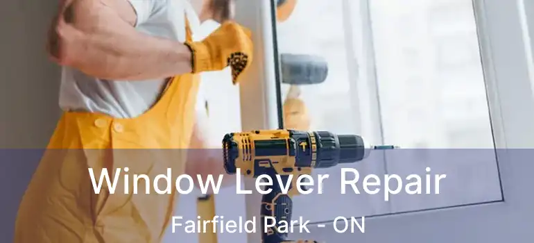  Window Lever Repair Fairfield Park - ON