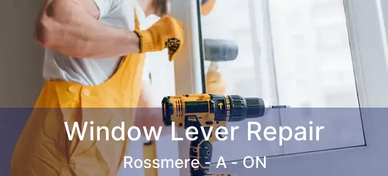  Window Lever Repair Rossmere - A - ON