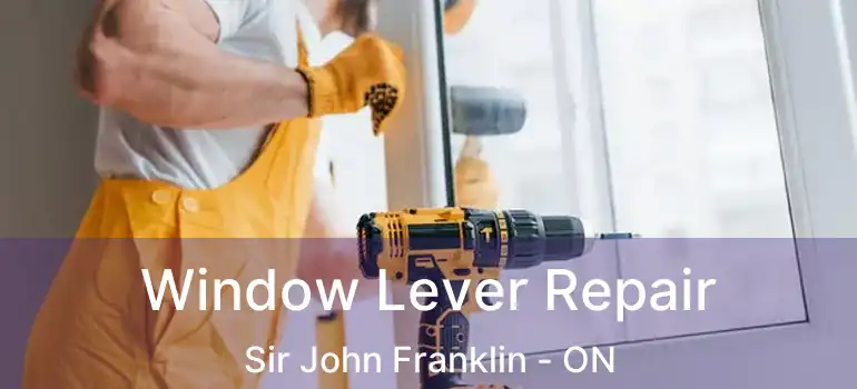  Window Lever Repair Sir John Franklin - ON