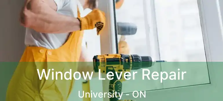  Window Lever Repair University - ON