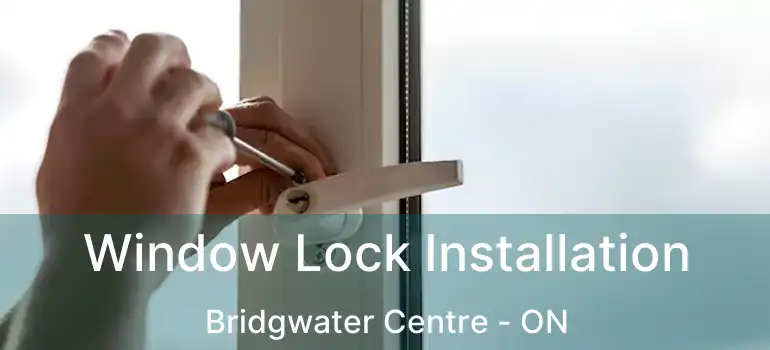 Window Lock Installation Bridgwater Centre - ON