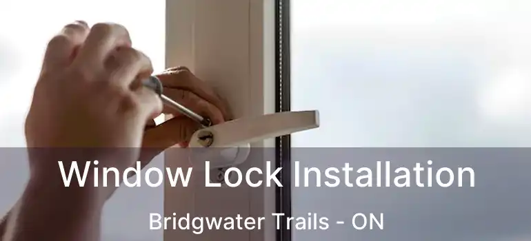  Window Lock Installation Bridgwater Trails - ON
