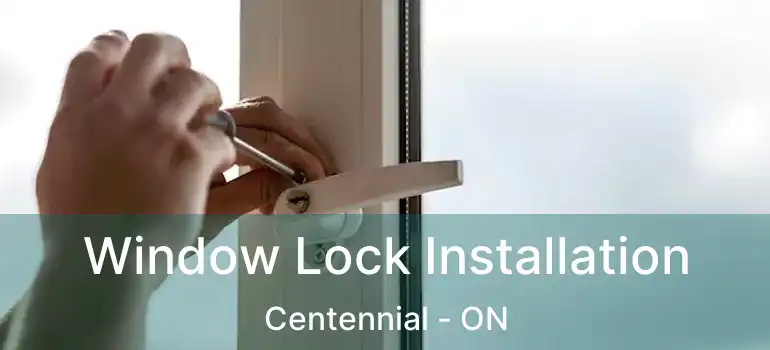  Window Lock Installation Centennial - ON