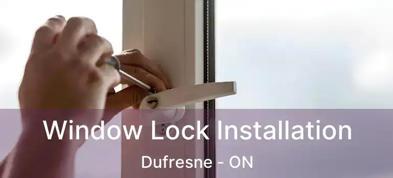  Window Lock Installation Dufresne - ON