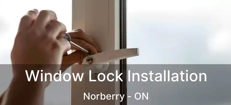 Window Lock Installation Norberry - ON