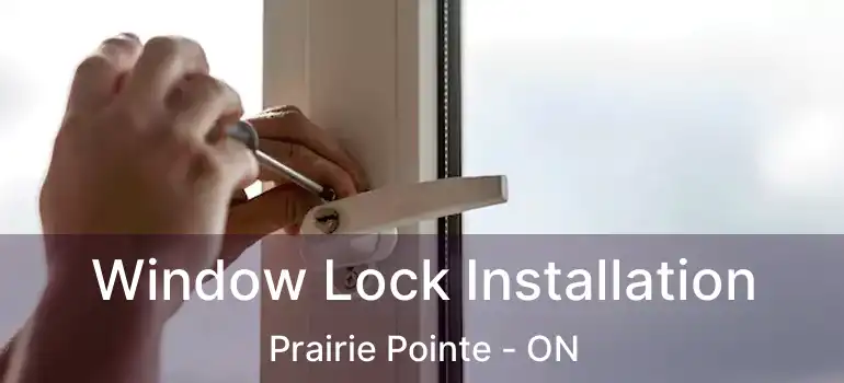  Window Lock Installation Prairie Pointe - ON