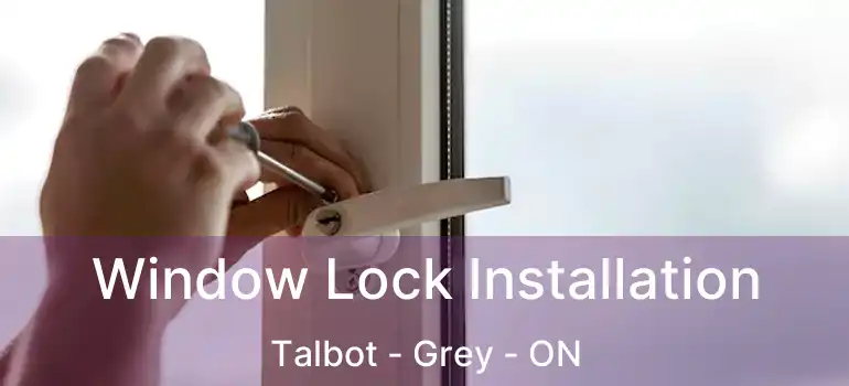  Window Lock Installation Talbot - Grey - ON