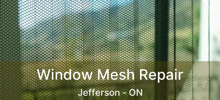  Window Mesh Repair Jefferson - ON