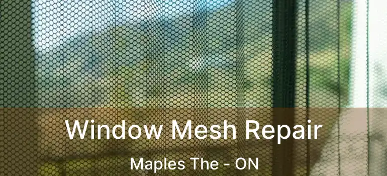  Window Mesh Repair Maples The - ON