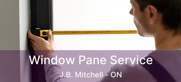  Window Pane Service J.B. Mitchell - ON