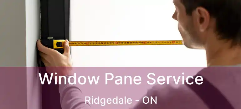  Window Pane Service Ridgedale - ON