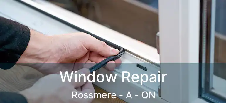  Window Repair Rossmere - A - ON