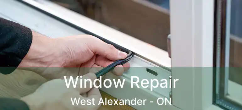  Window Repair West Alexander - ON