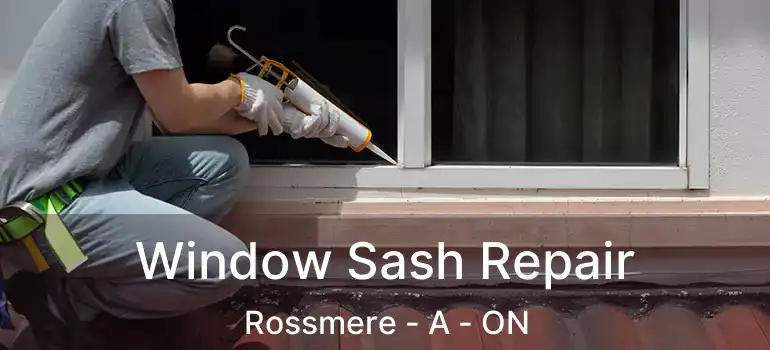  Window Sash Repair Rossmere - A - ON