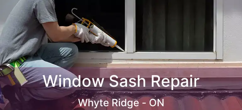  Window Sash Repair Whyte Ridge - ON